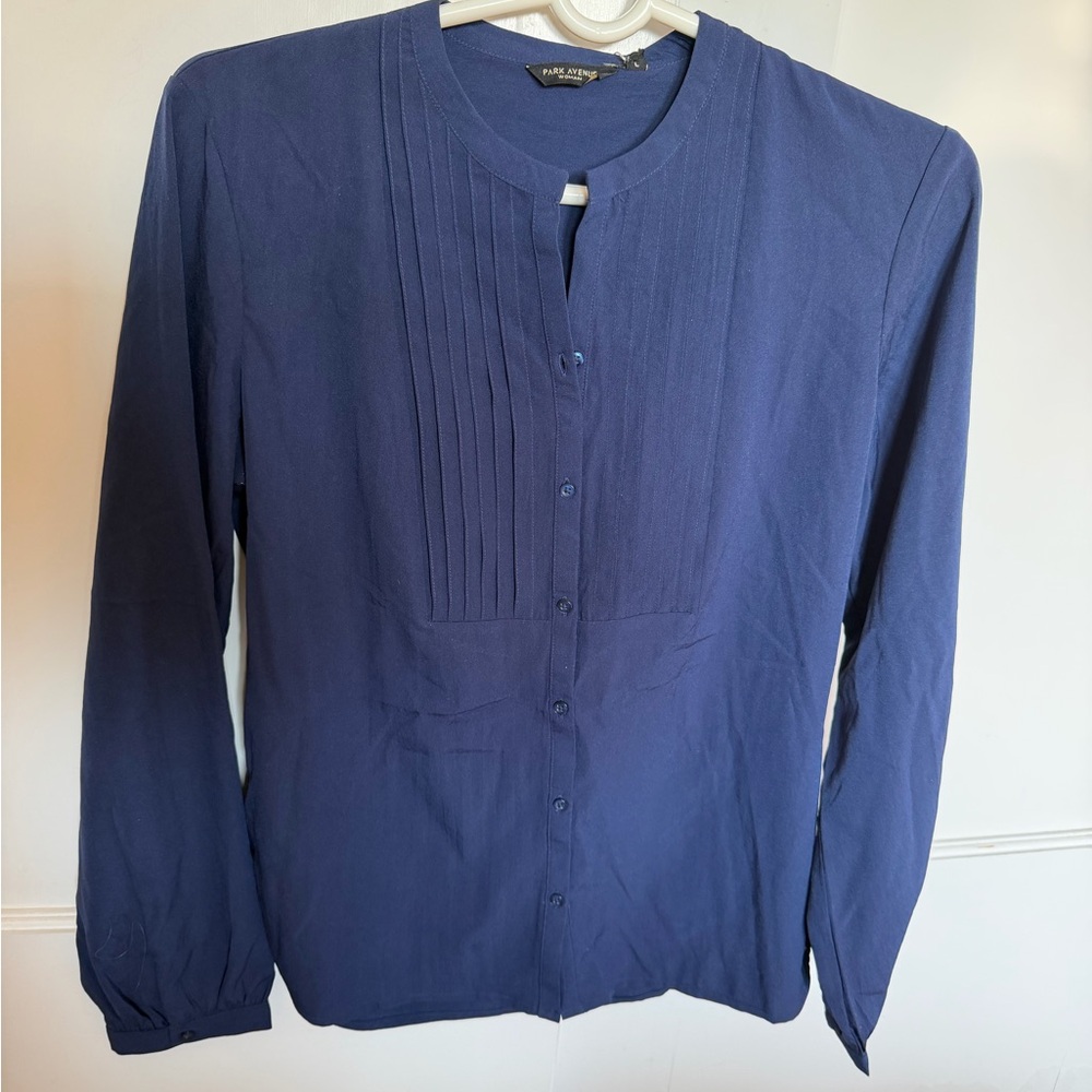 Raymond Deep Blue Button-Down Shirt